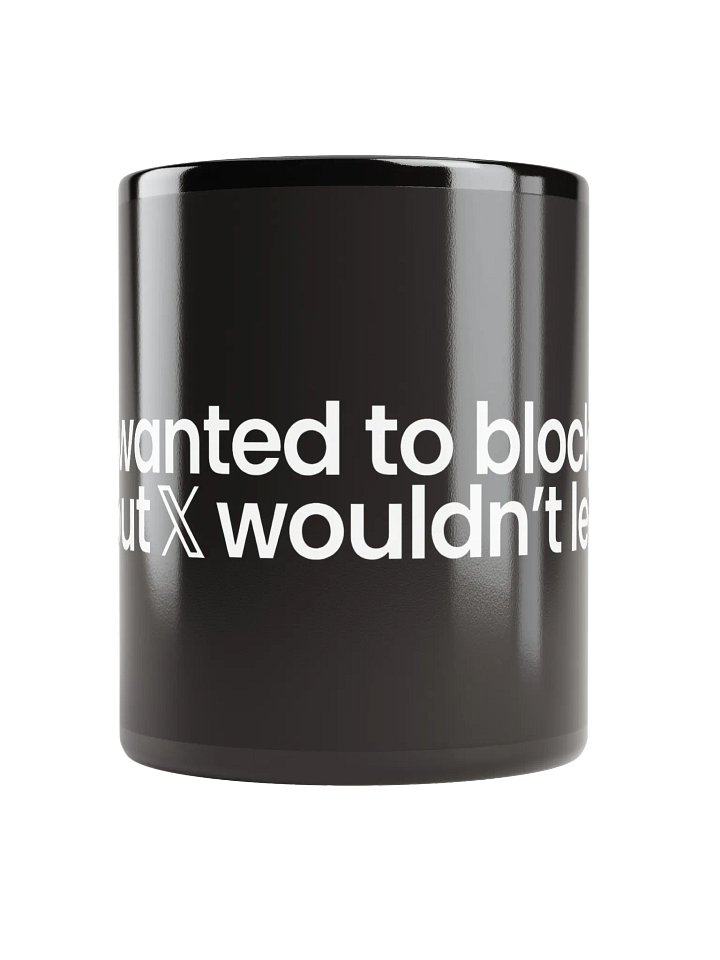 Blocked On X Mug - Black product image (1)