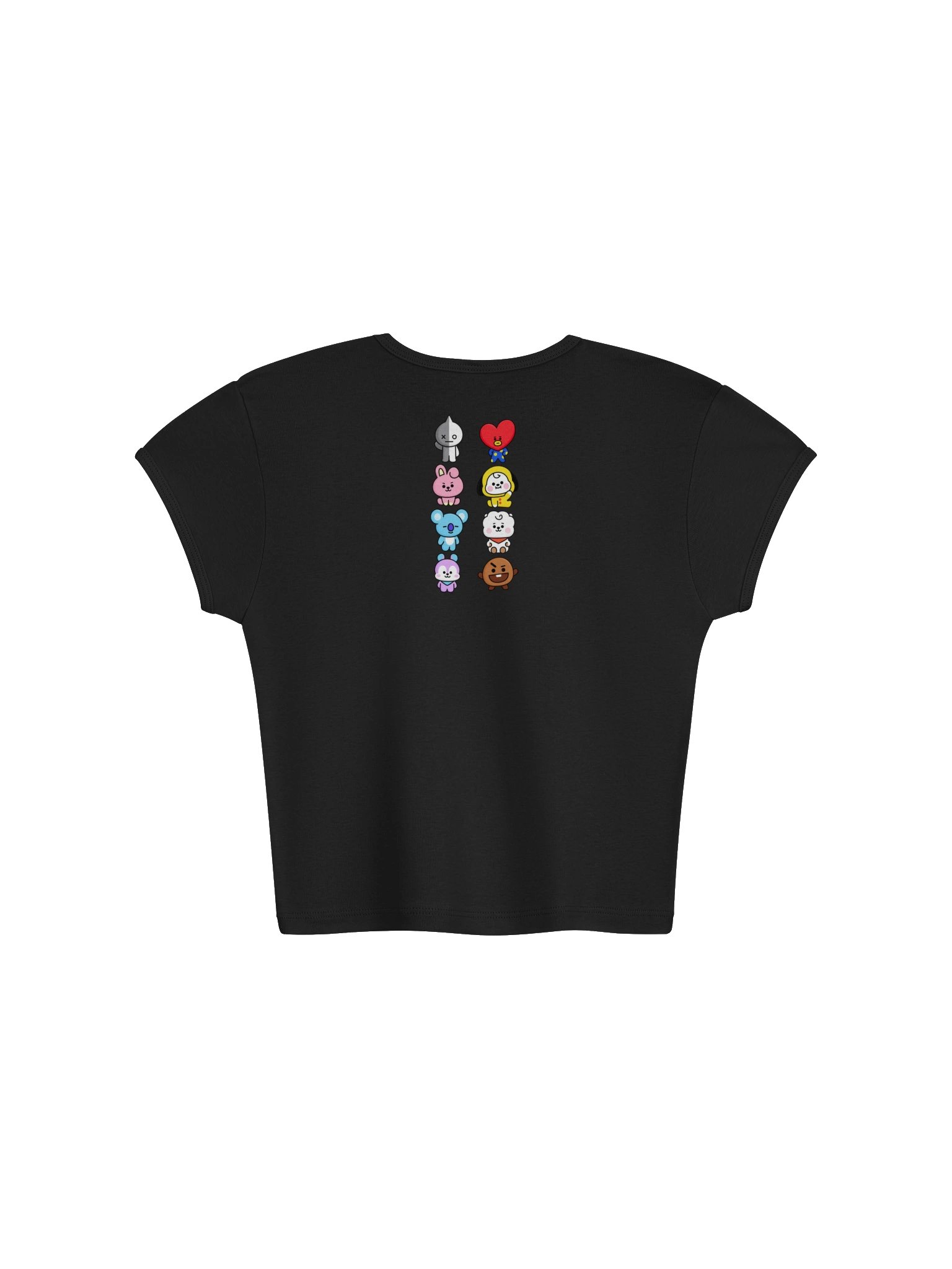 LA Apparel Womens Ribbed Baby Tee Crop Top K-POP INSPIRED product image (3)
