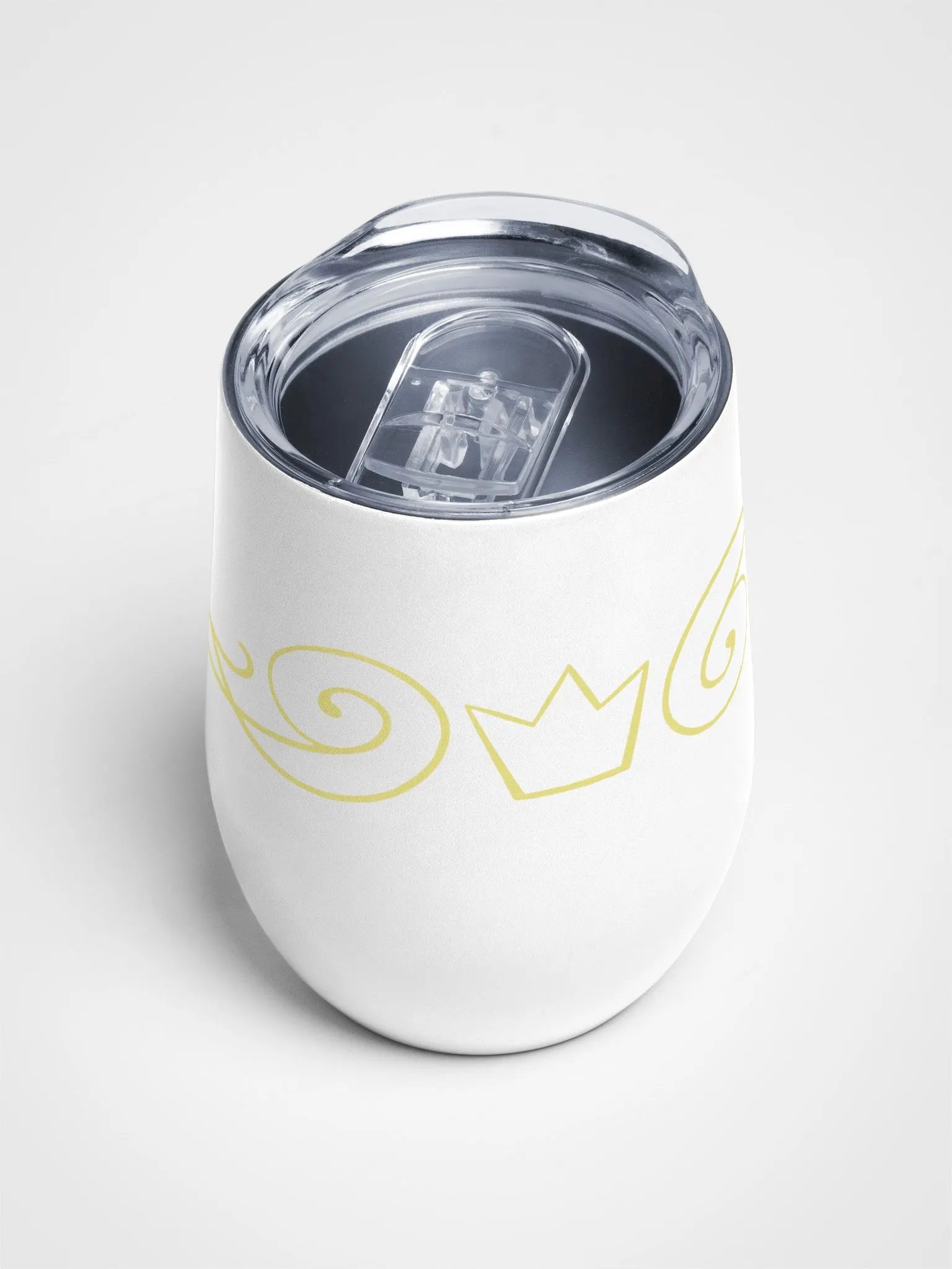 White-Gold Ornate Steel Cup product image (5)