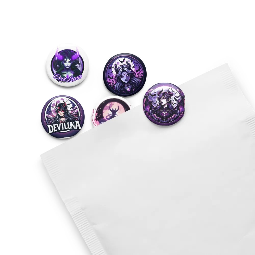 Set of 5 DeviLuna Pins product image (13)