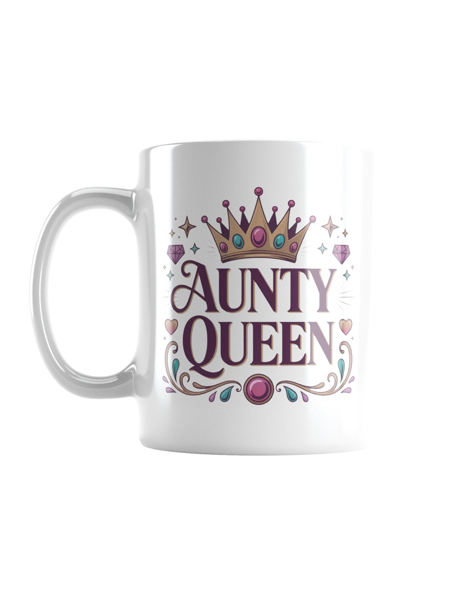 Aunty Queen Crown Sparkle Coffee Mug product image (3)