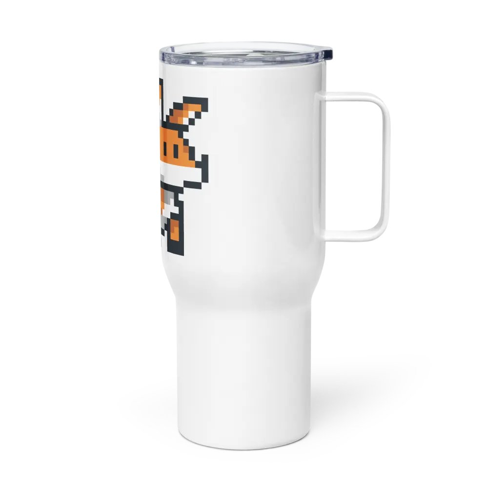 Fox Pixel Art Travel Mug product image (4)