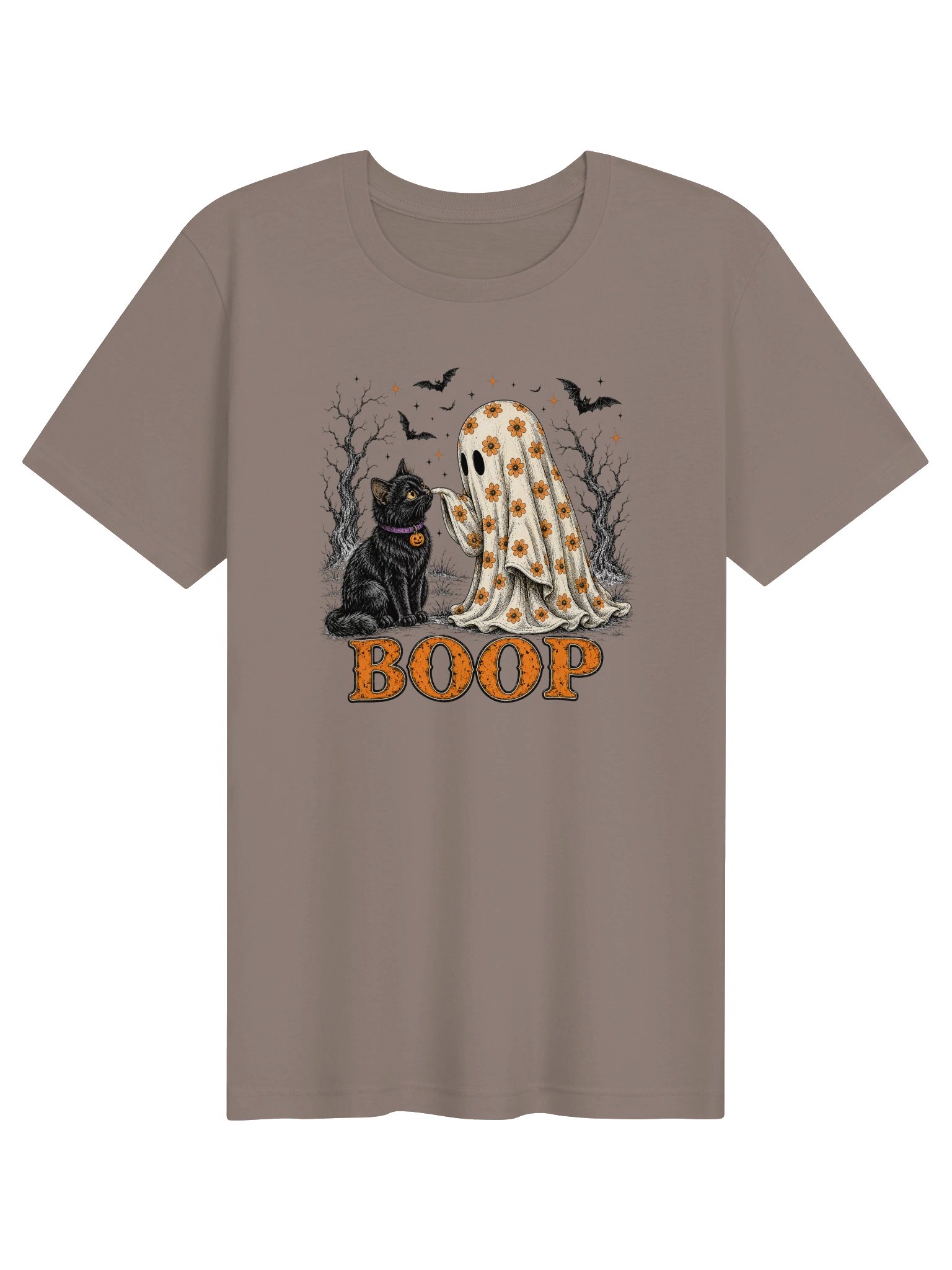 BOOP Ghost & Black Cat Halloween T-Shirt product image (5)