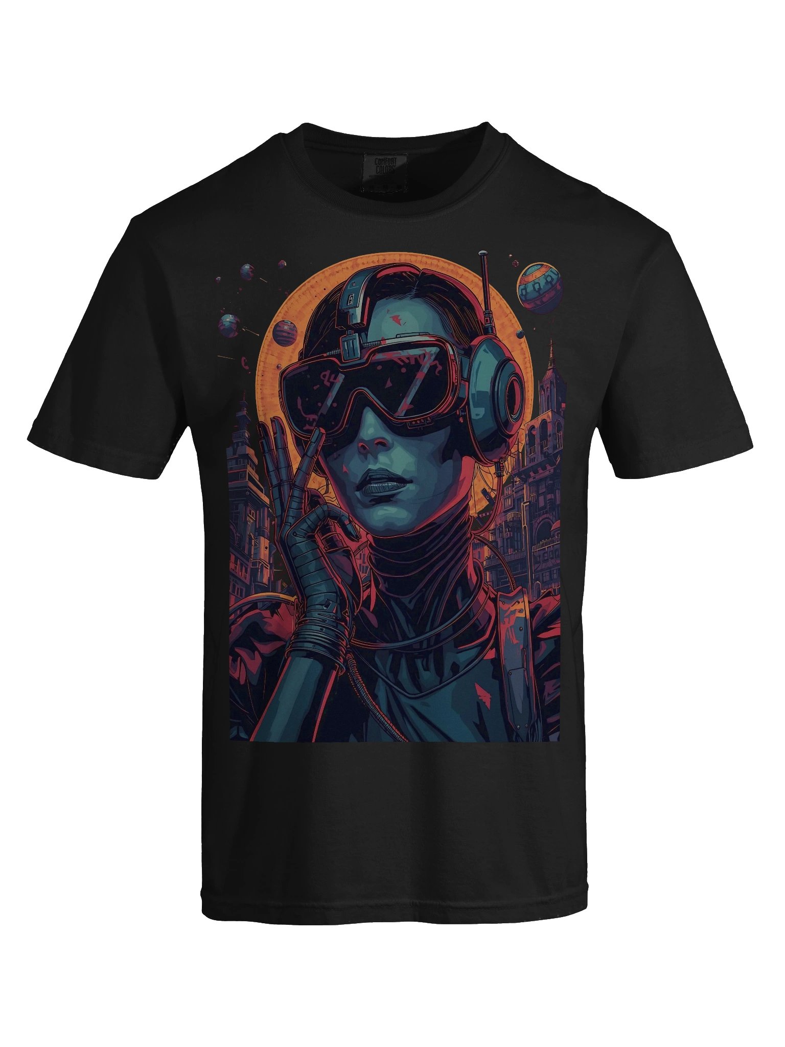Synthwave City Drive Heavyweight T-Shirt product image (2)
