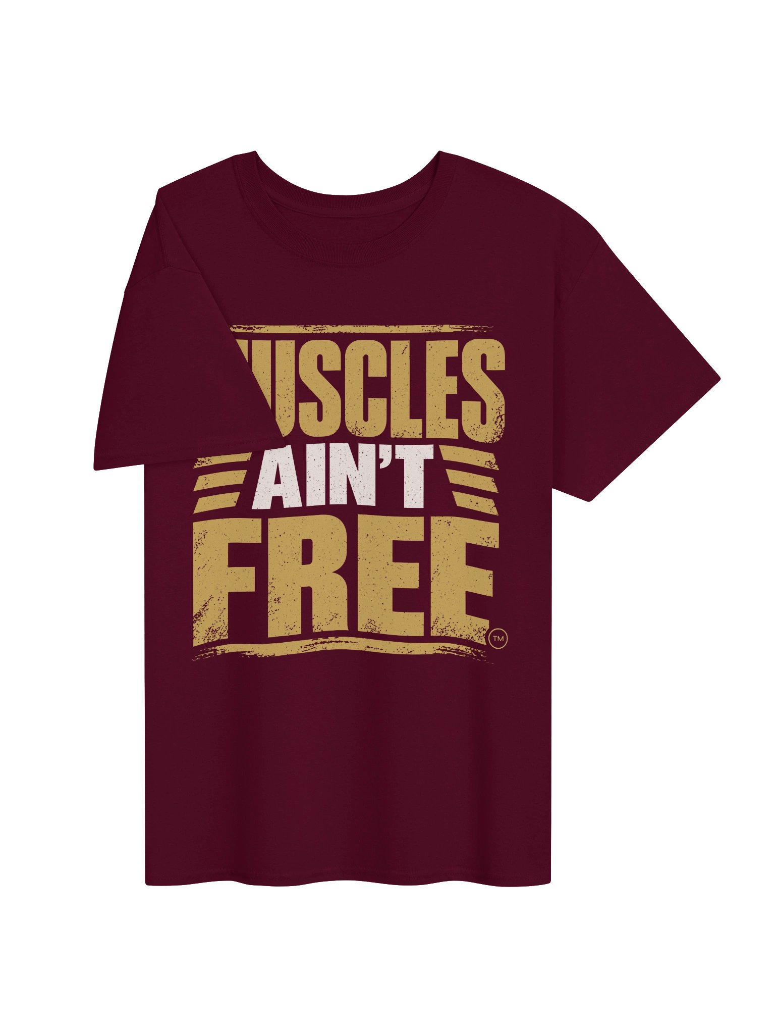 The "Muscles Ain't Free" Everyday Heavyweight Graphic Tee product image (3)