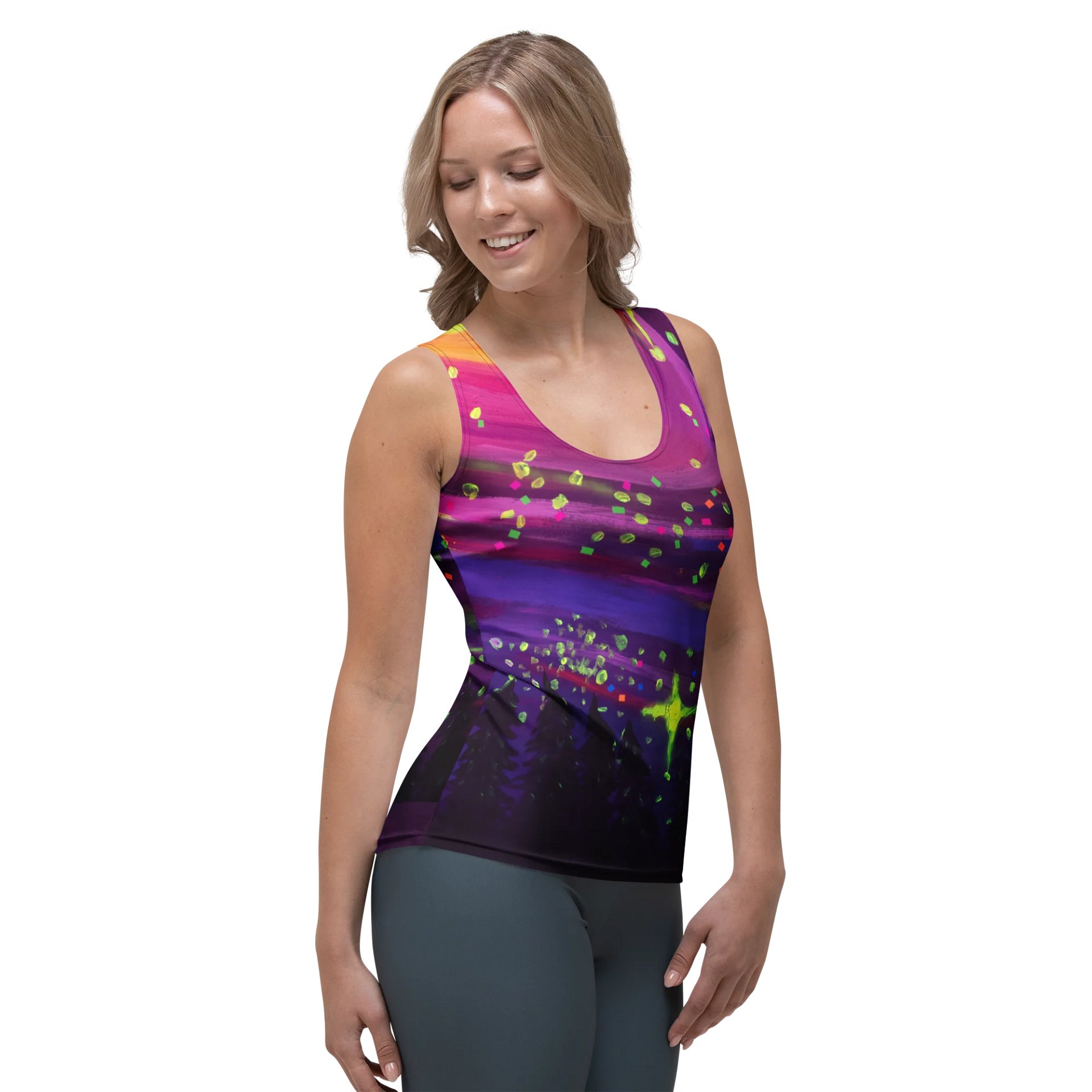 Purple Galaxy Women's Tank Top product image (4)