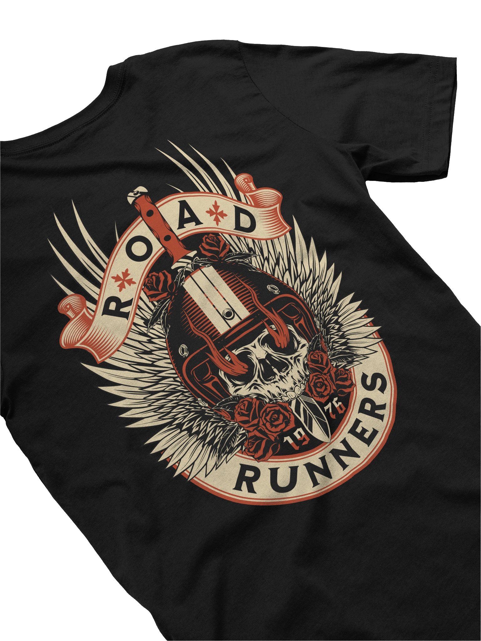 Unique Road Runners Skull T-Shirt for Bold Fashion Choices product image (4)