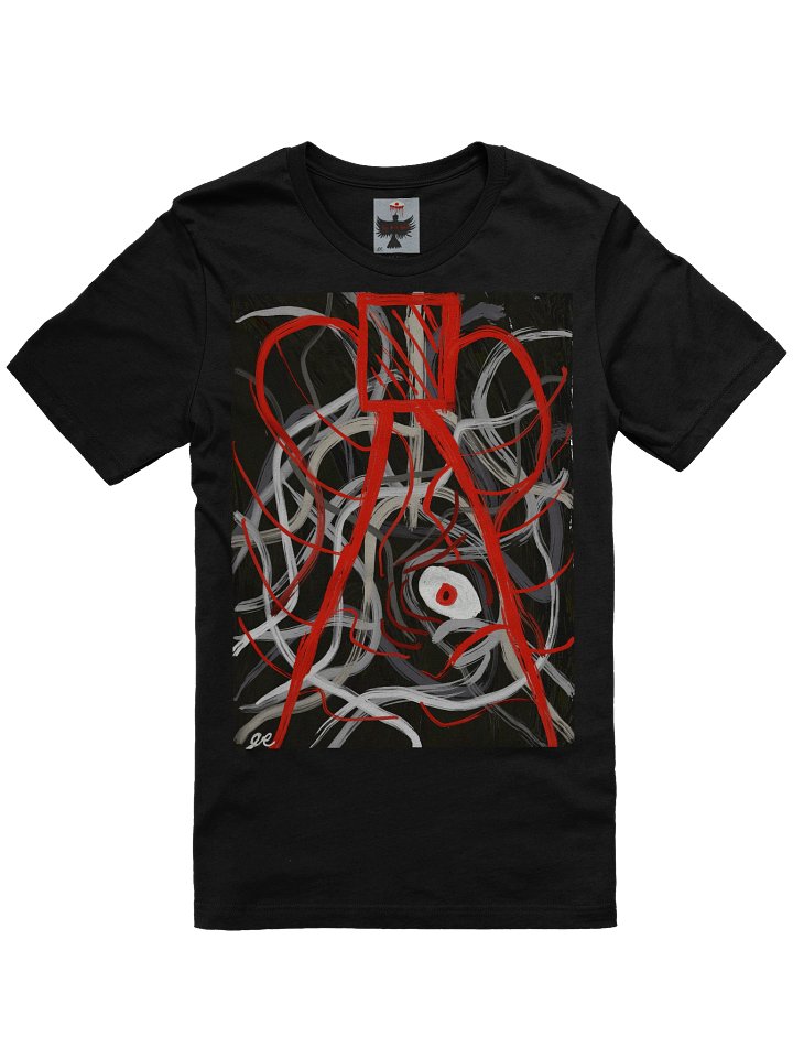Looped Red Ribbons Abstract Tee product image (1)