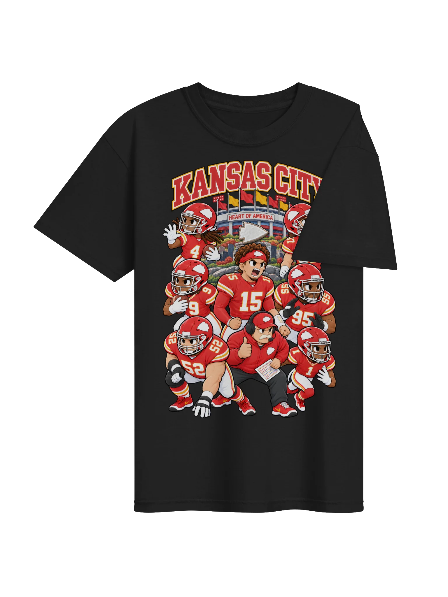 Kansas City Football Animated Player T-Shirt product image (4)