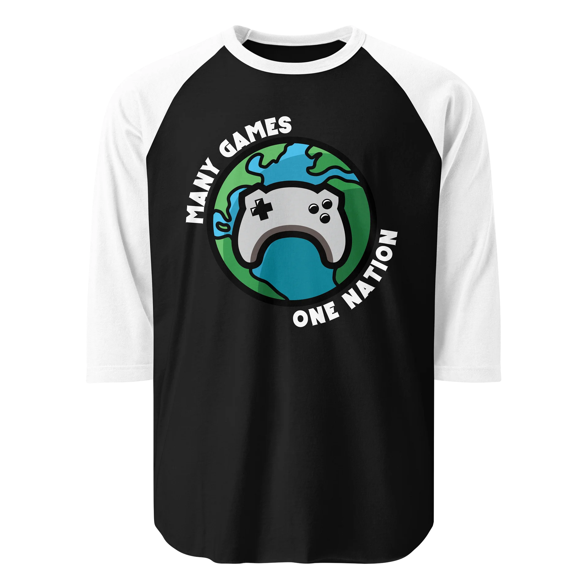 One Of Us (White Text) Raglan Tee product image (1)