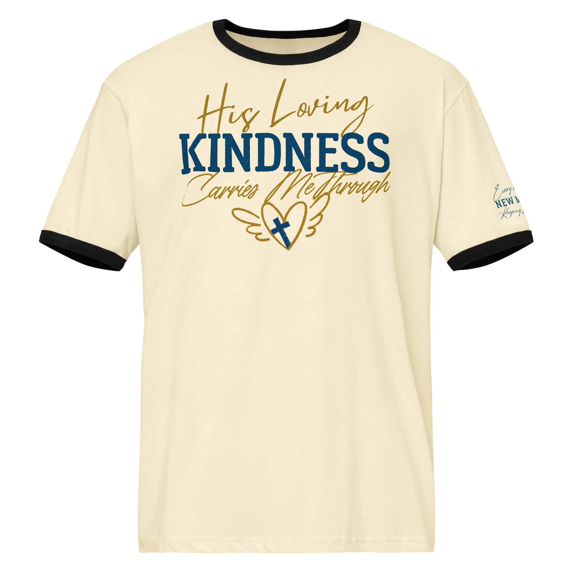 His Loving Kindness Men's Ringer Tee product image (4)