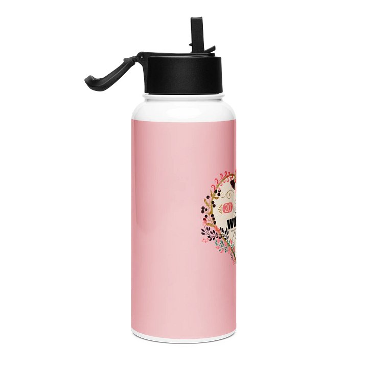 2025 "Pure Worship" Sacramento Special Convention Floral Heart Water Bottle product image (2)