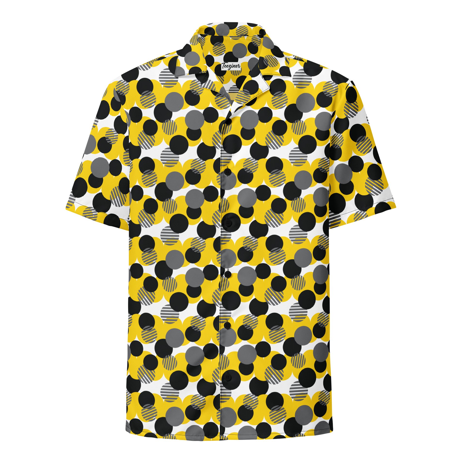 Cozy Chic Modern Geometric Polka Dot All-Over Print Buton Shirt product image (1)