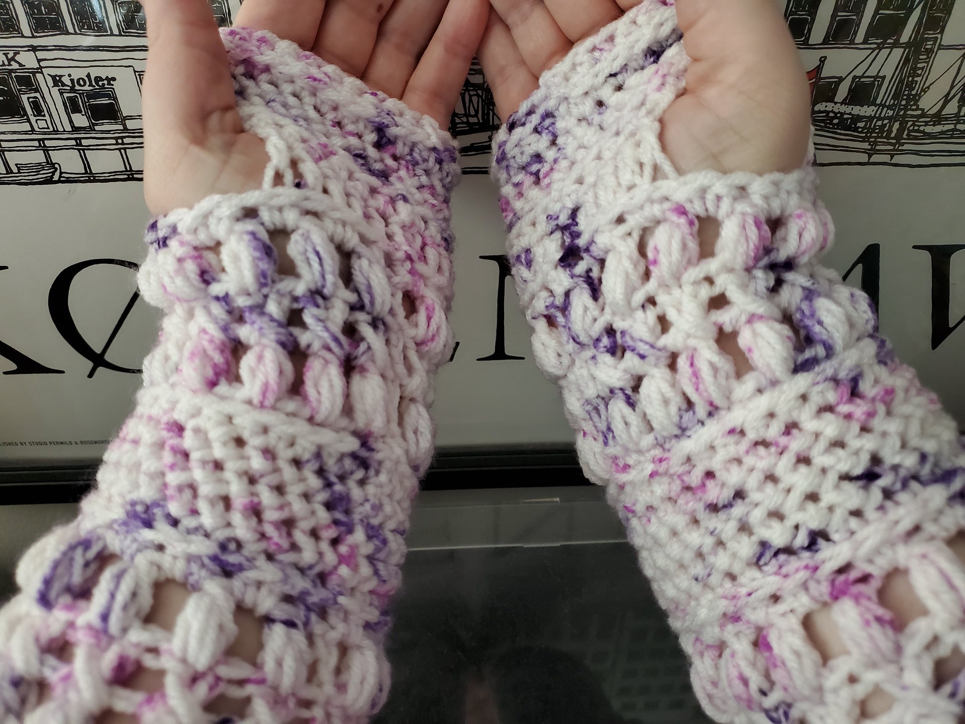 Fairy Puff Fingerless Mitts **PDF PATTERN** product image (3)