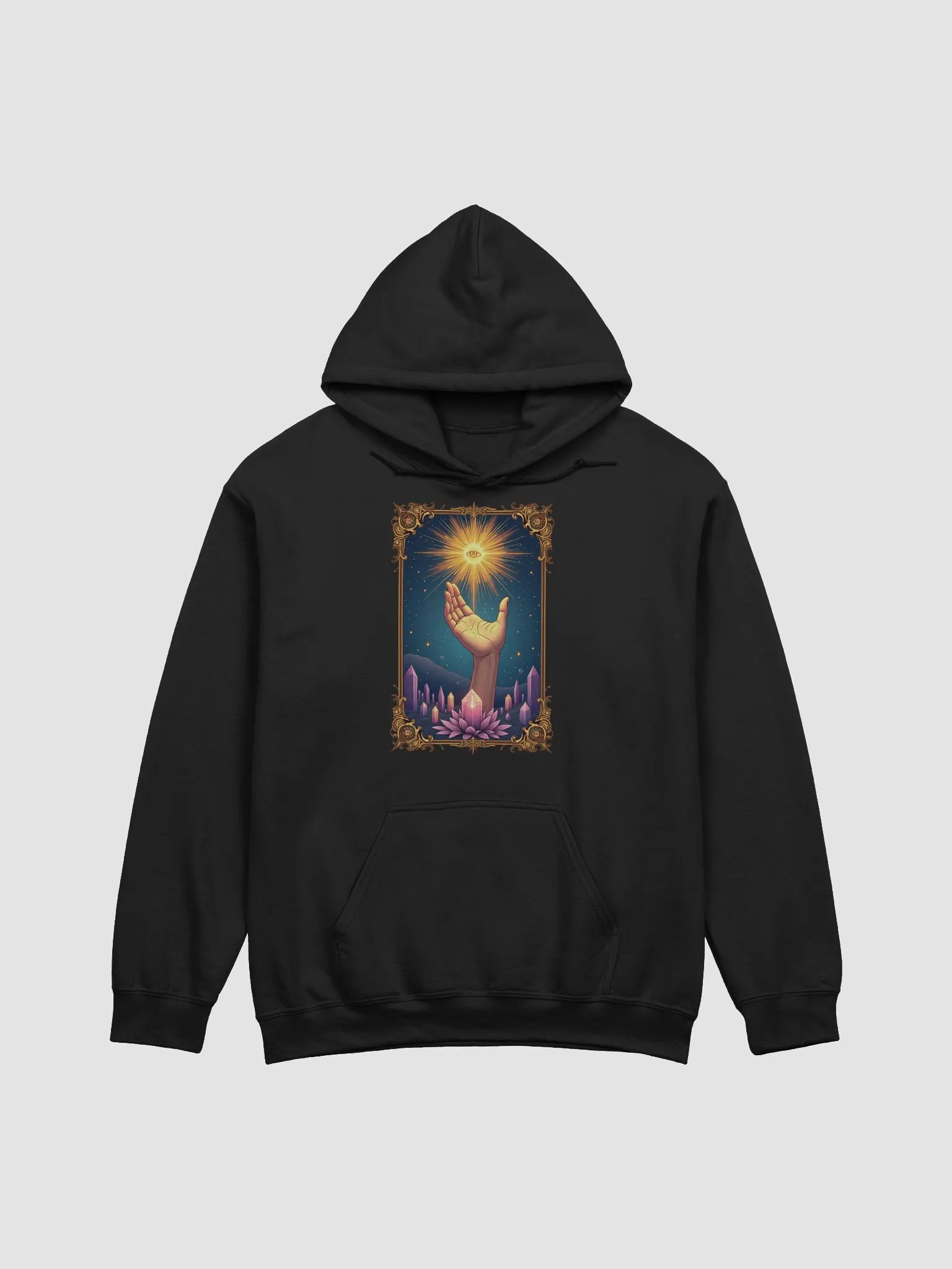 Mystical Hand with Third Eye and Crystal Lotus Design product image (4)