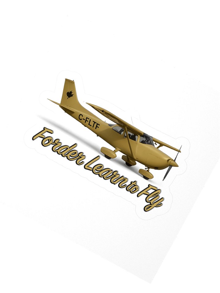 C‑FLTF Maple-Leaf Plane Kiss-Cut Sticker product image (6)