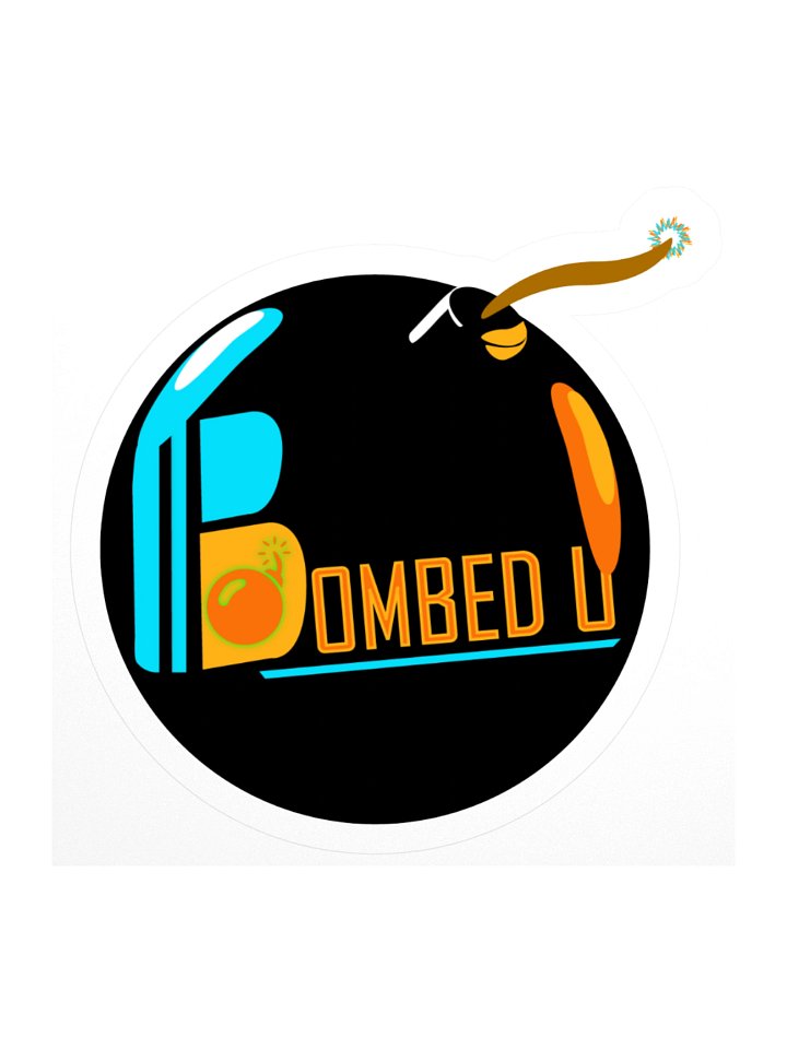 BOMBED U Logo Sticker product image (1)