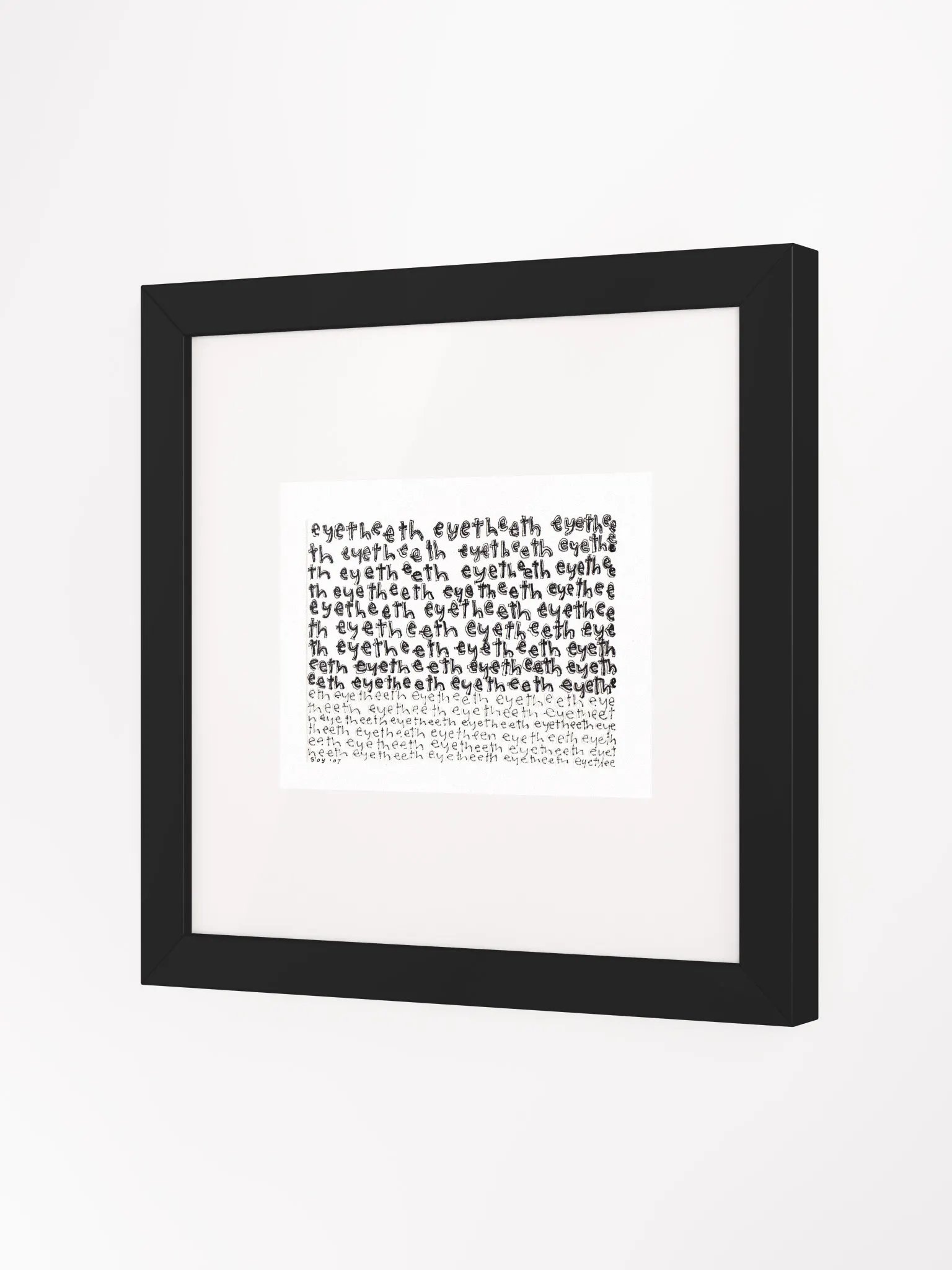 eyetheeth Panel Card Print Framed product image (3)