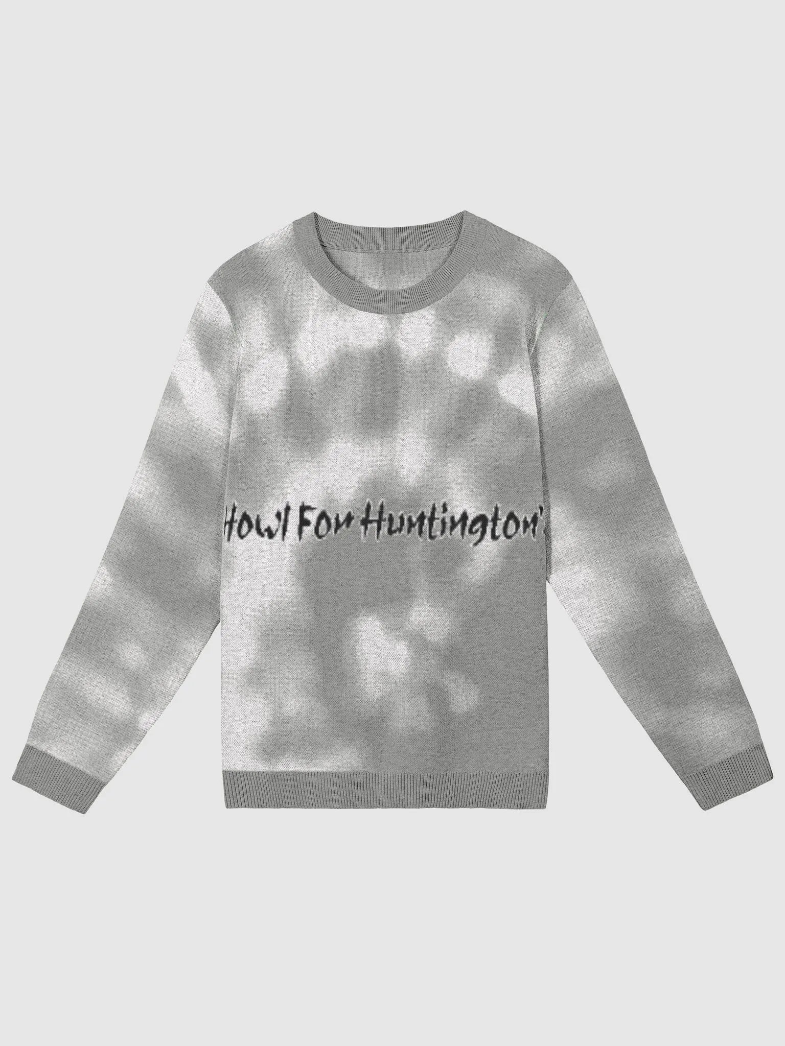 Huntington's Gray Tie-Dyed Sweater product image (1)