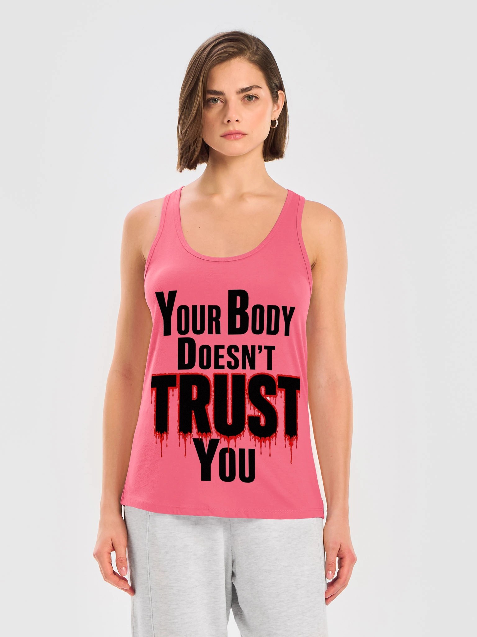 Your Body Doesn’t Trust You — WholelyVerse Running Tank product image (14)
