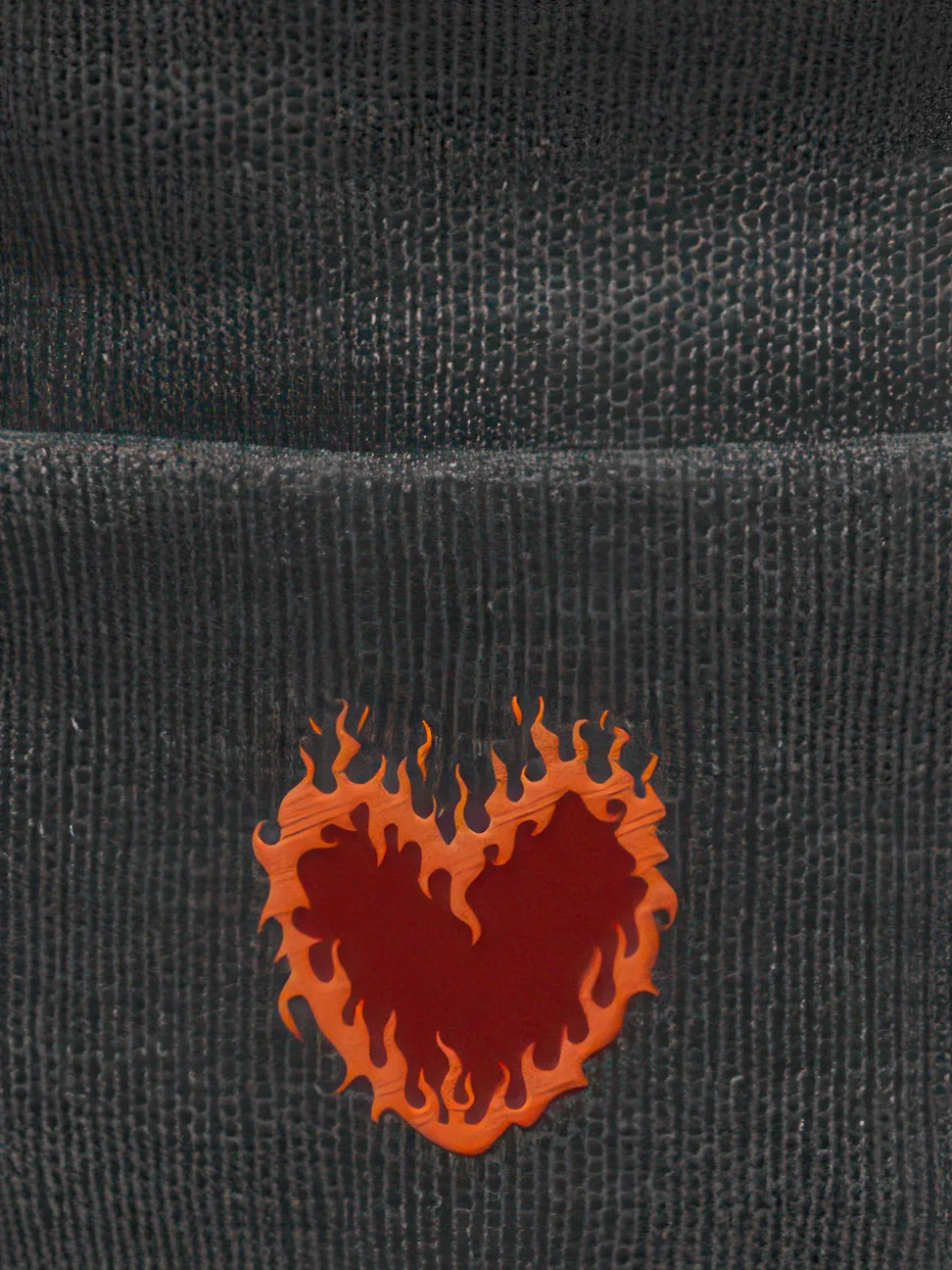 SnugglesCat Flaming Heart Logo | Embroidered Beanie product image (1)