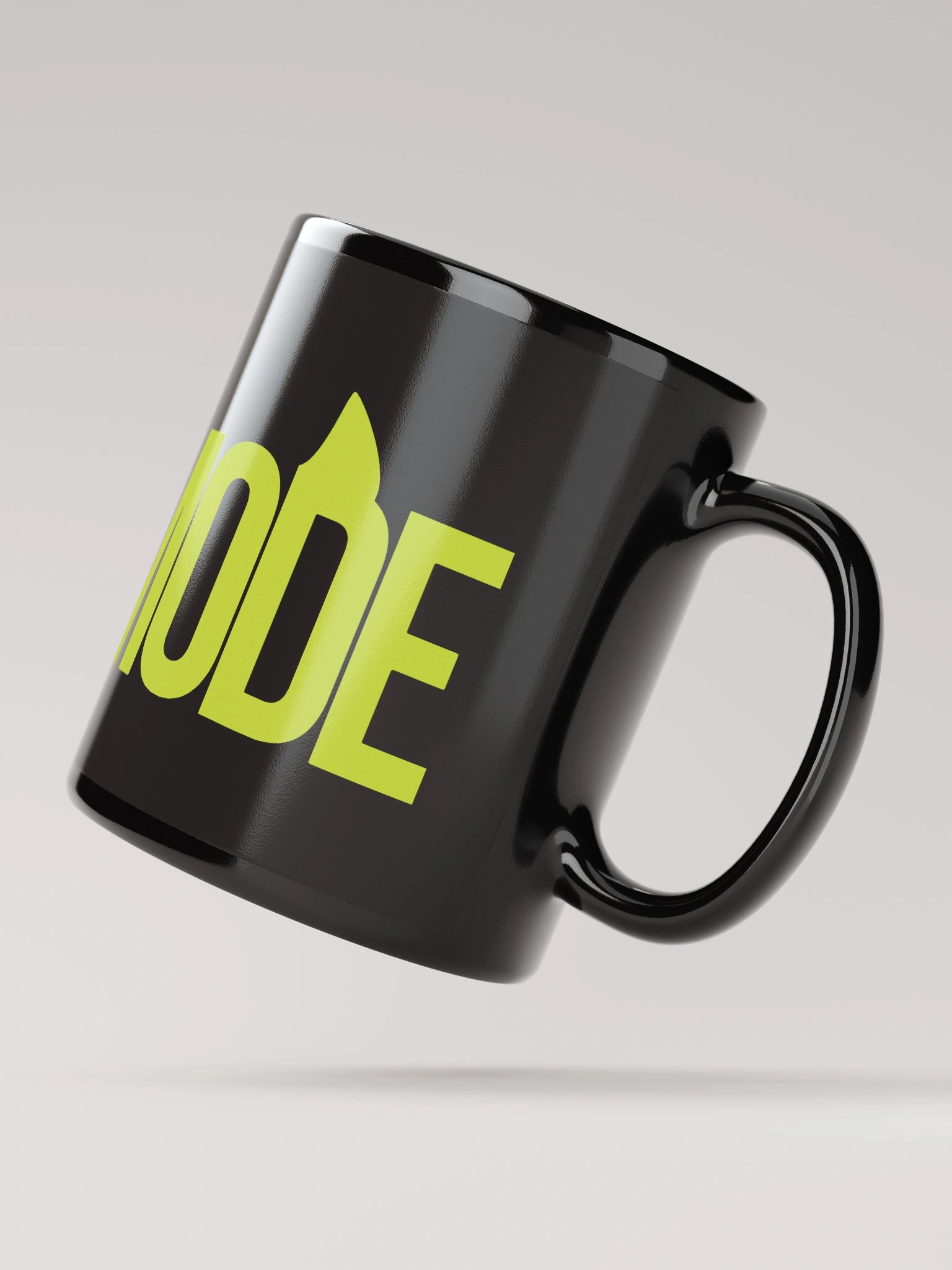 Demon Mode Black/Lime Mug product image (4)