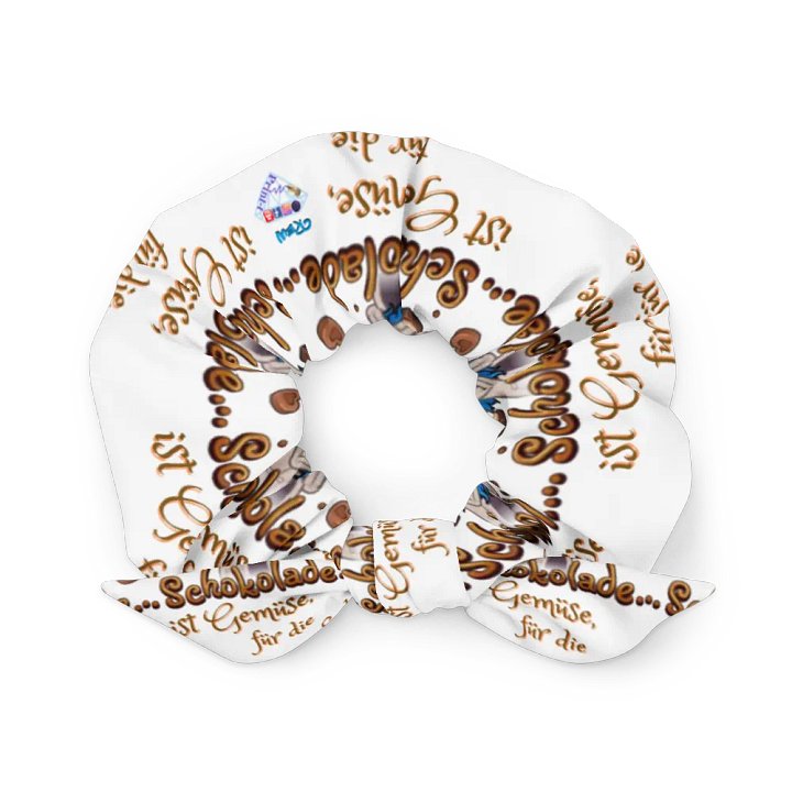 Haargummi mit Allover-Print, Schokolade 2 product image (1)