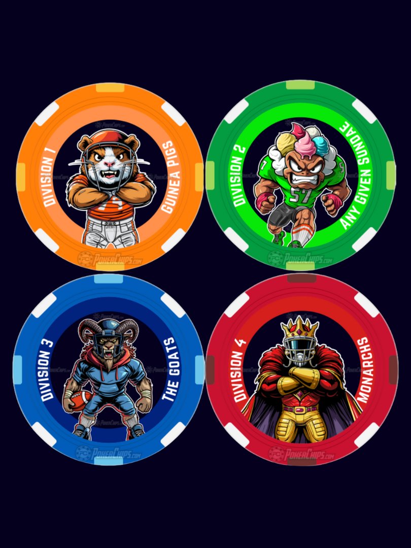 Fantasy Turf War Division Poker Chip Set (4-Pack) product image (1)
