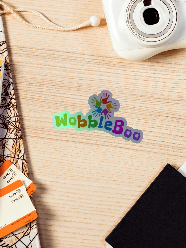WobbleBoo Holographic Handprint Sticker Sheet product image (1)