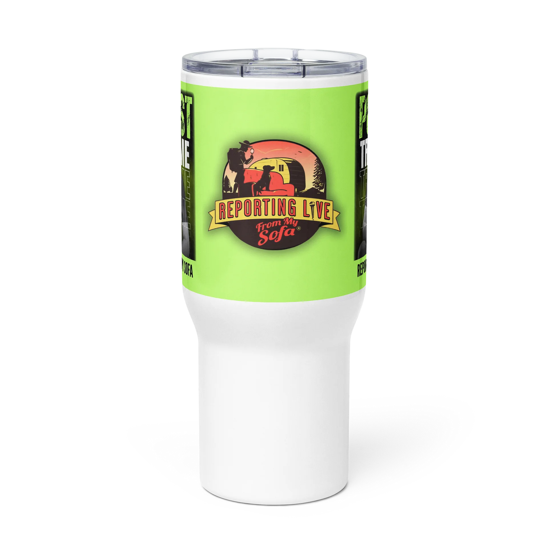 Reporting Live From My Sofa Podcast Travel Mug product image (5)