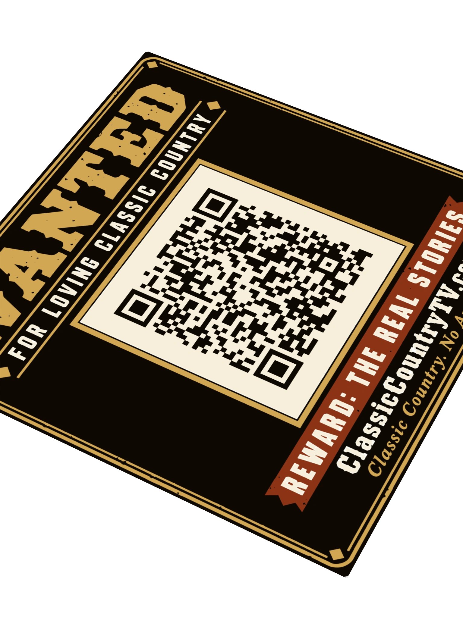 Wanted for Loving Classic Country Sticker — Classic Country TV | Drop 001 product image (3)