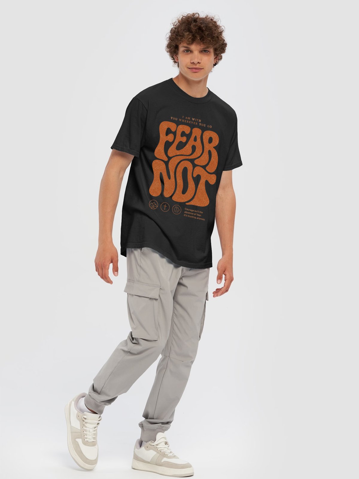FEAR Courage Christian Graphic Tee product image (3)