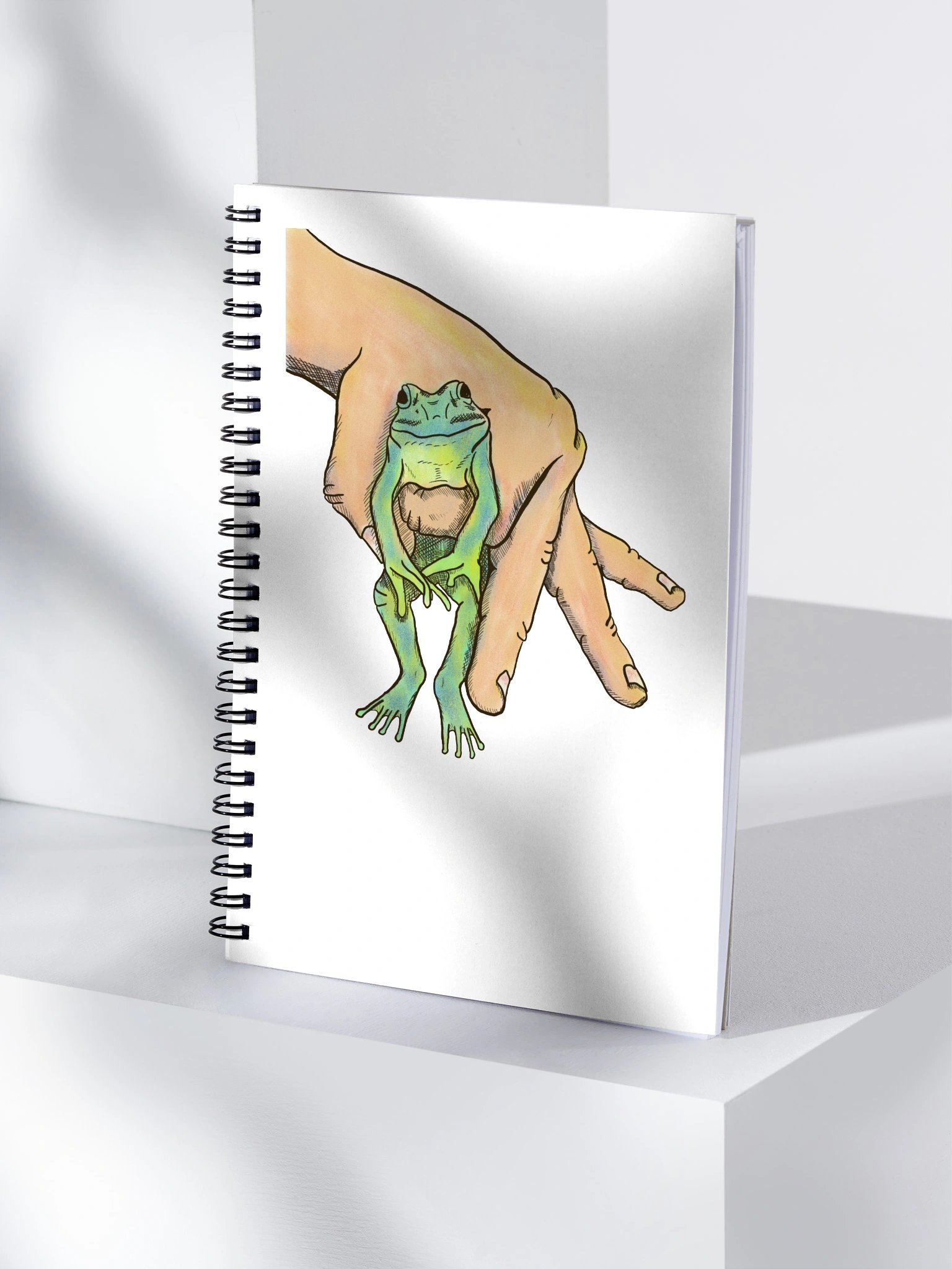 Handheld Frog Spiral Dotted Notebook product image (4)