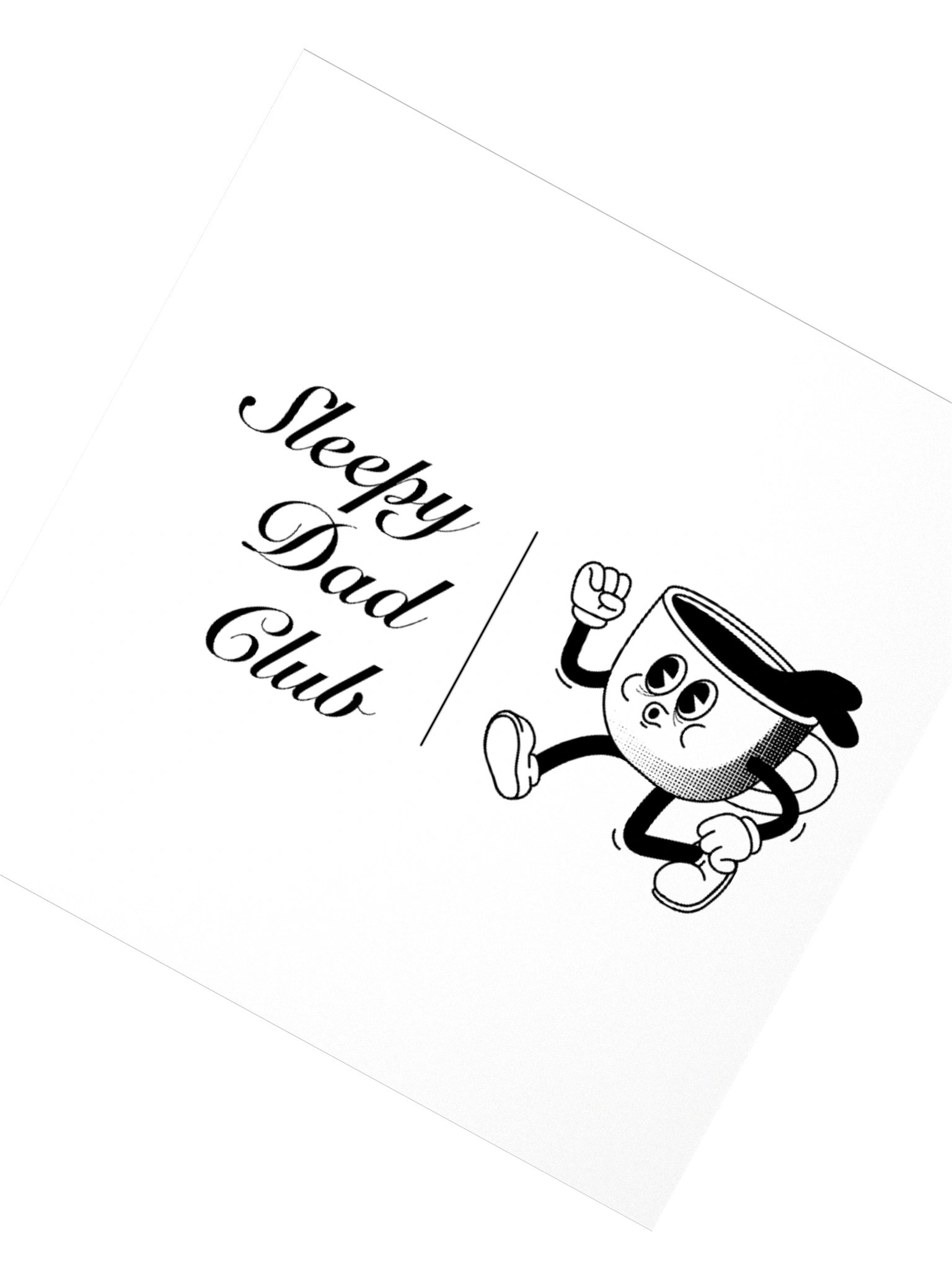 Sleepy Dad Club | Tired Espresso Logo Sticker product image (2)
