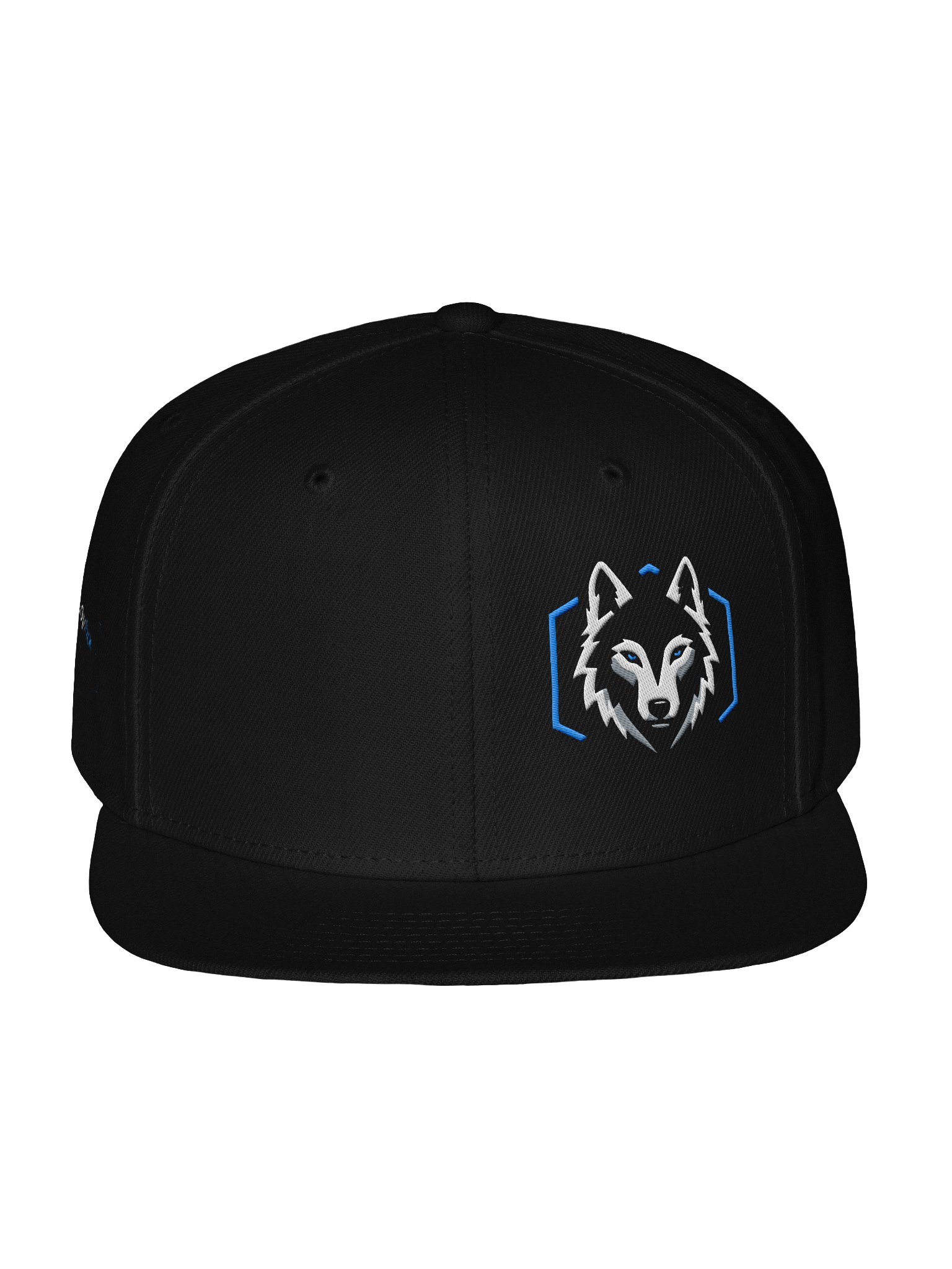 Blue Wolf Emblem Snapback Cap Left product image (1)