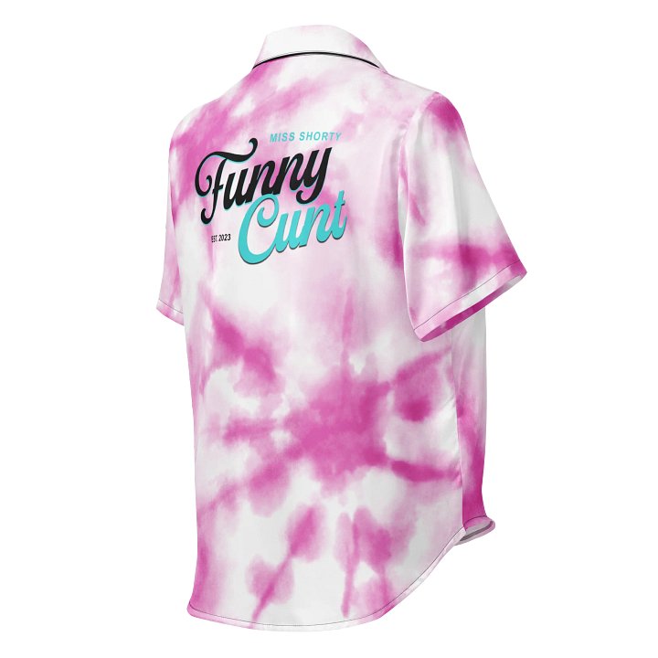 Funny C!nt Tye Dye Short Sleeve Pajama Shirt product image (3)