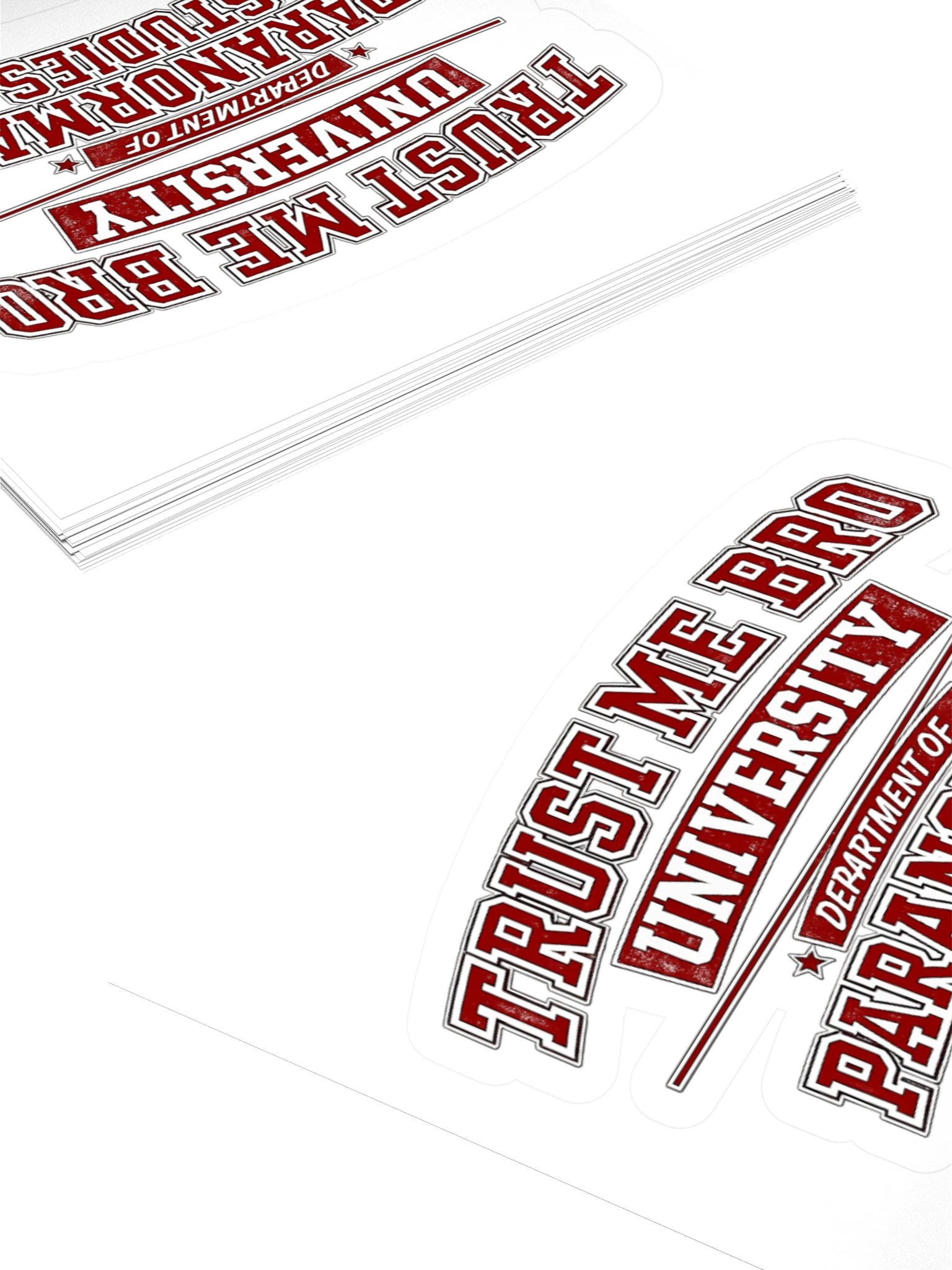 Trust Me Bro University 3" x 3" sticker product image (4)