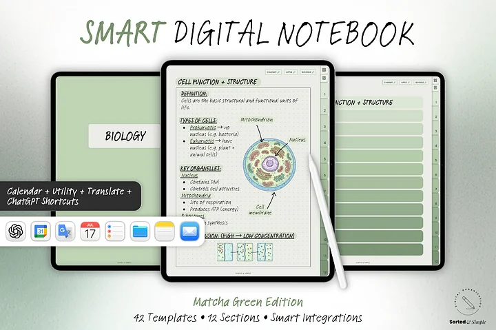 Smart Digital Notebook - Matcha Green product image (1)