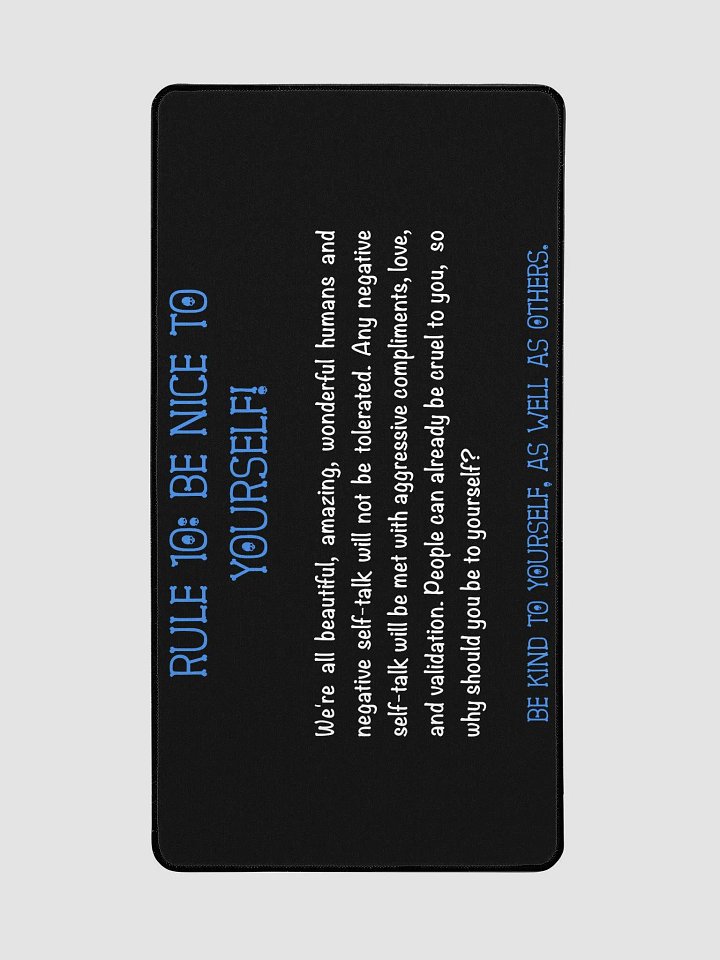 Rule 10 Mousepad product image (2)