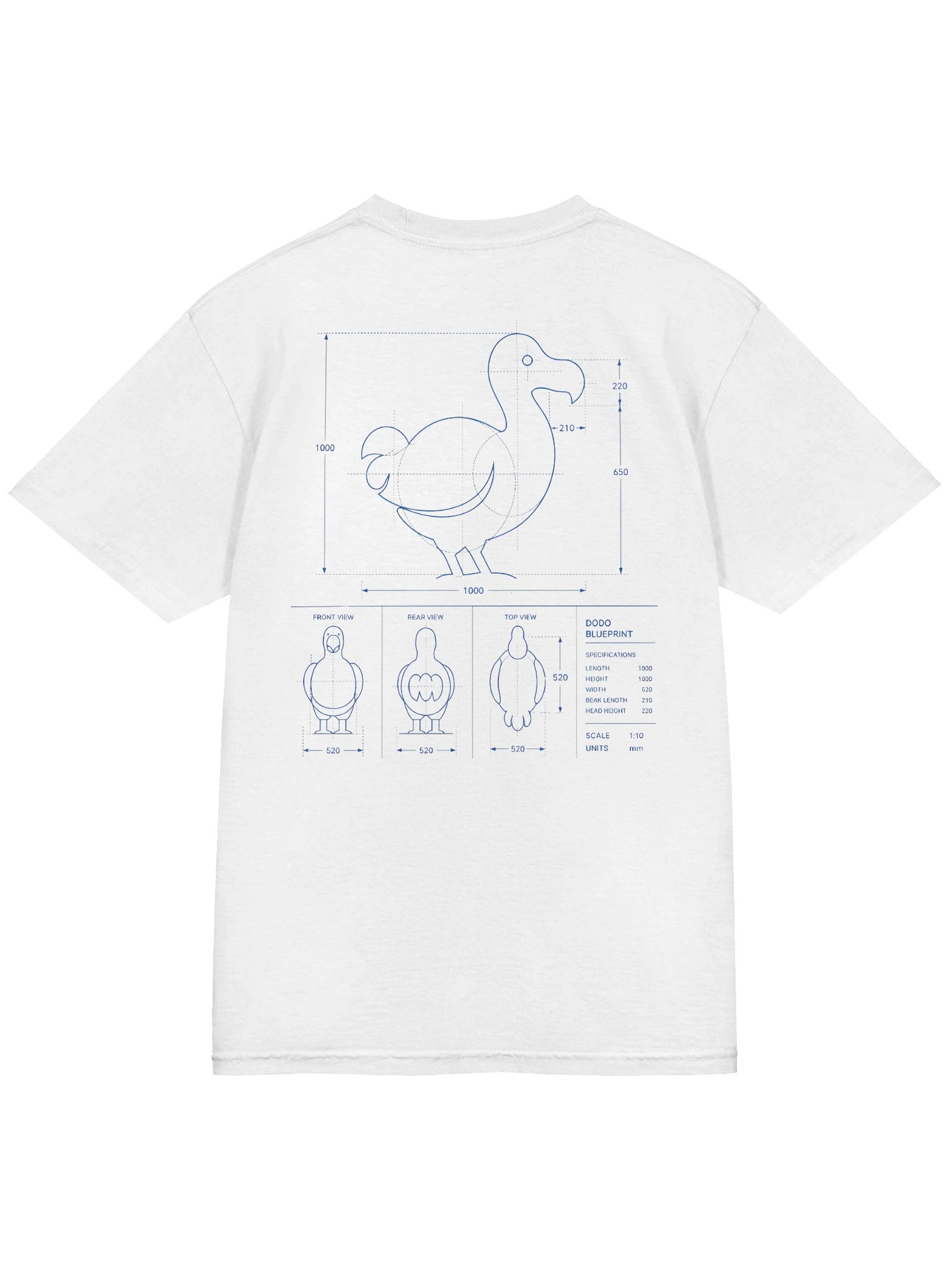 T-Shirt - Blueprint product image (4)