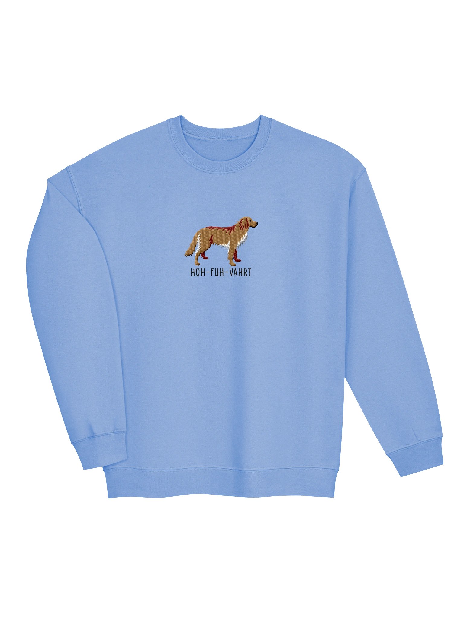 Hoh-Fuh-Vahrt Sweatshirt (Embroidered) of a Hovawart(Blonde) product image (6)