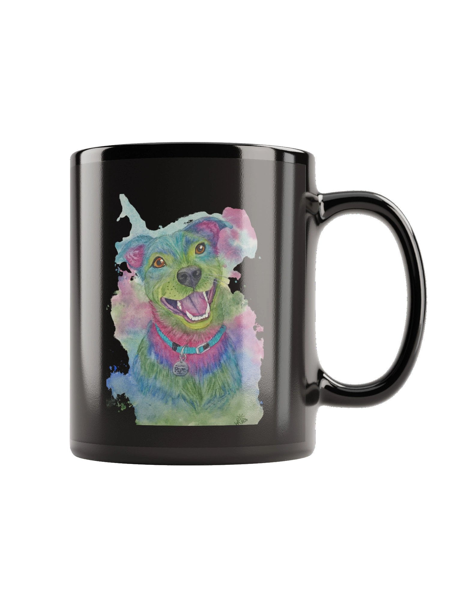 Faye — Black Glossy Mug product image (5)