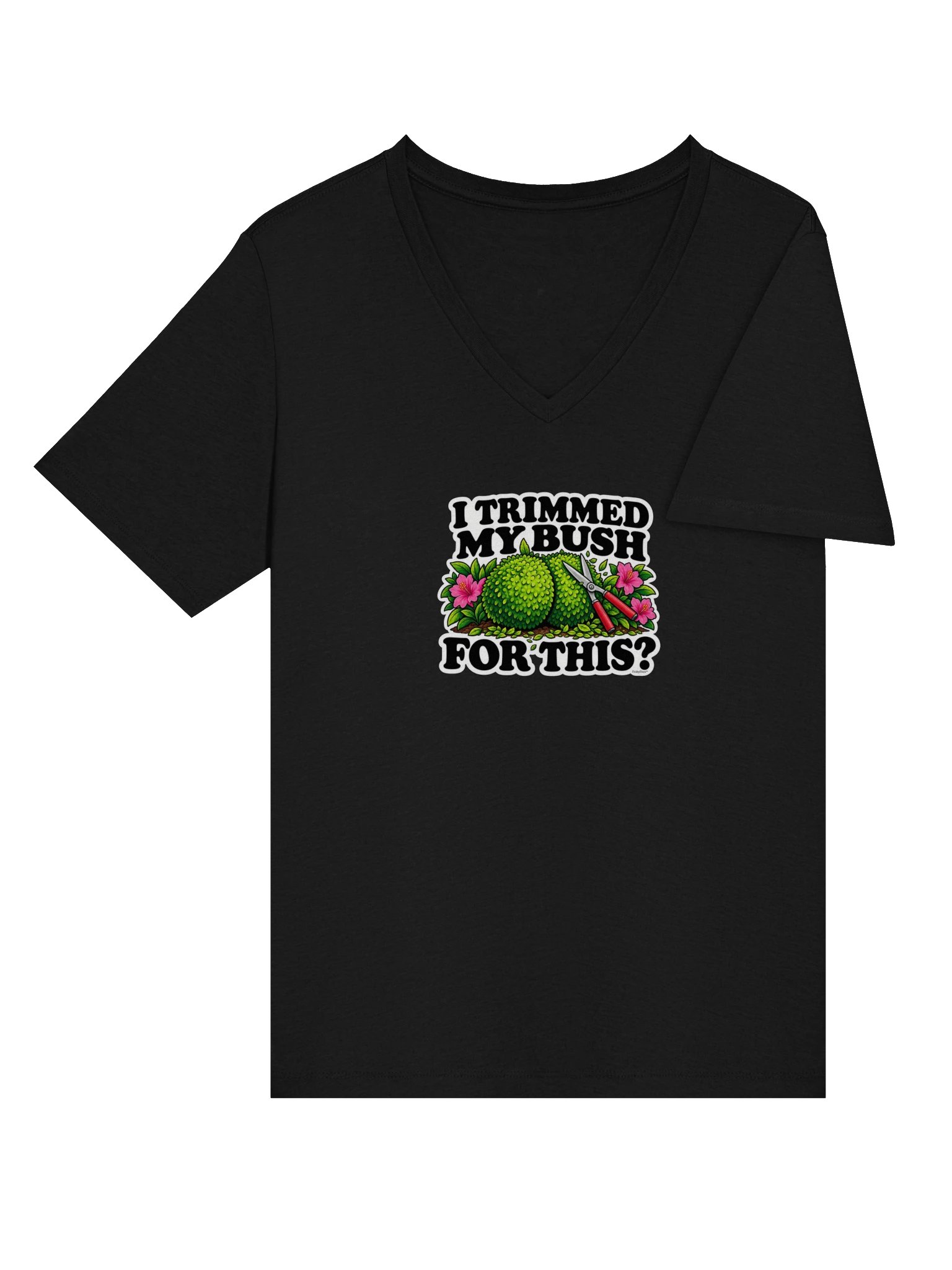 I Trimmed My Bush for This? Topiary V-Neck Tee product image (31)