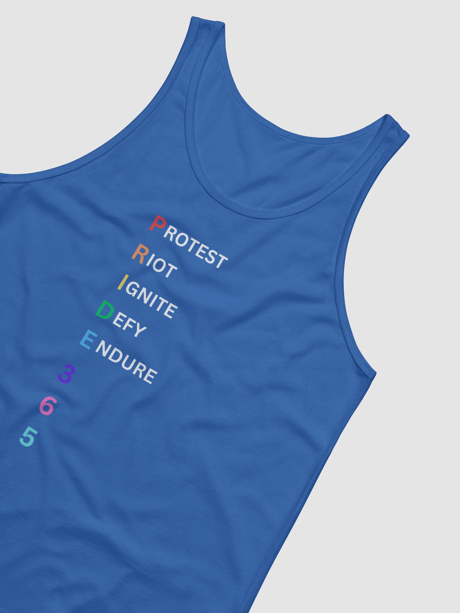 Pride 365 (protest, riot, ignite, defy, endure) Tank product image (20)