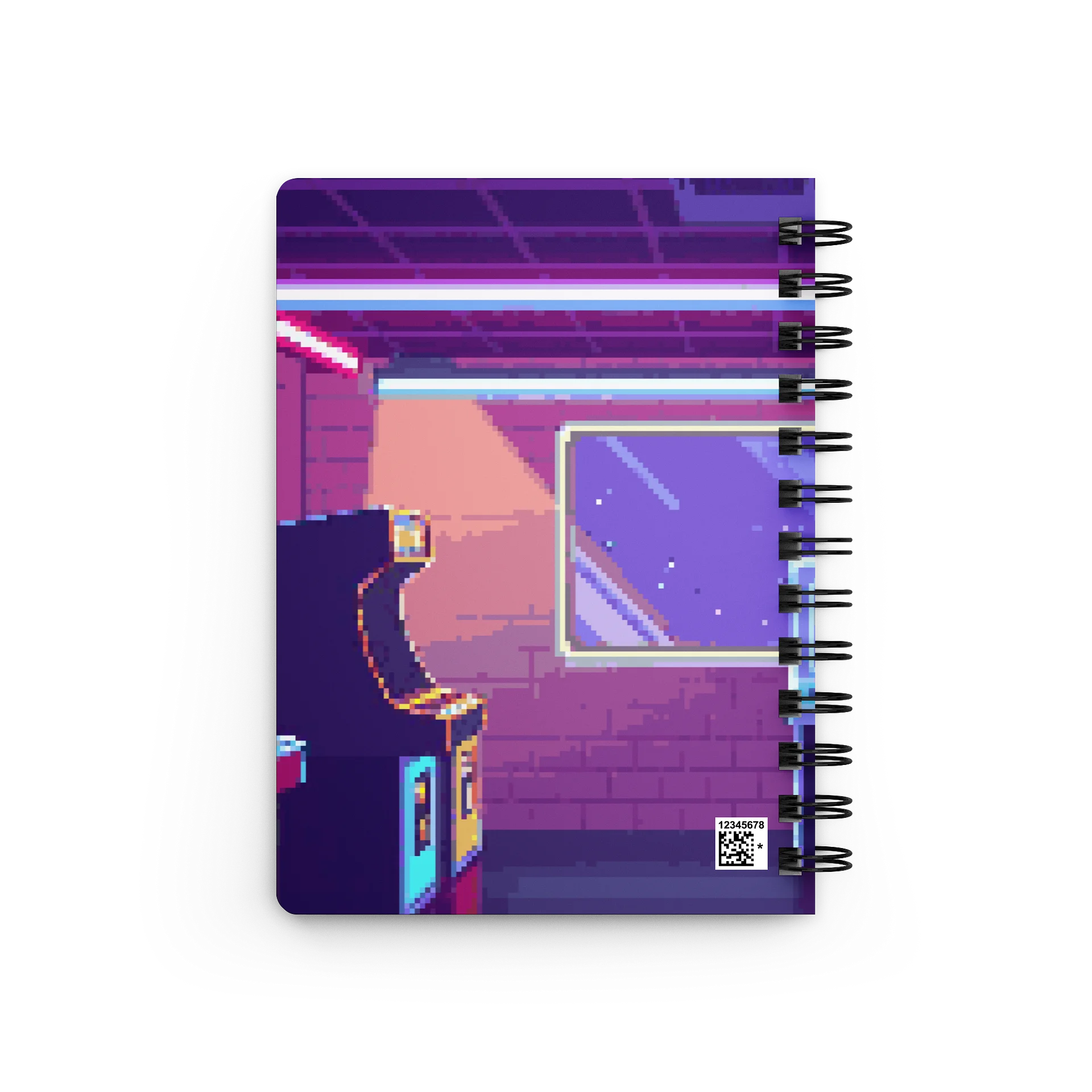 "There's More to Life..." Pixel Art Arcade Spiral Bound Journal product image (2)