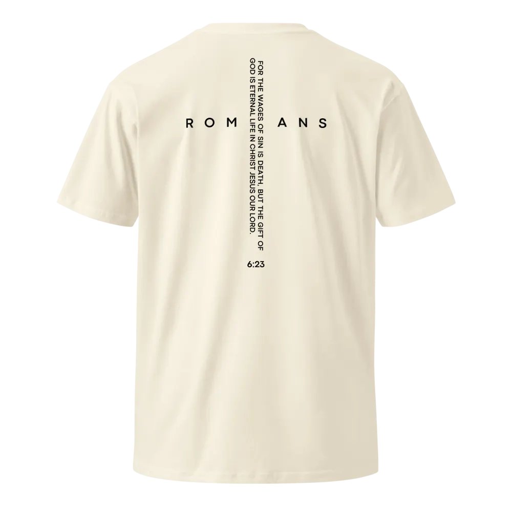 FM TRACTS "Romans 6:23" Invisible Essence Premium T-Shirt product image (2)