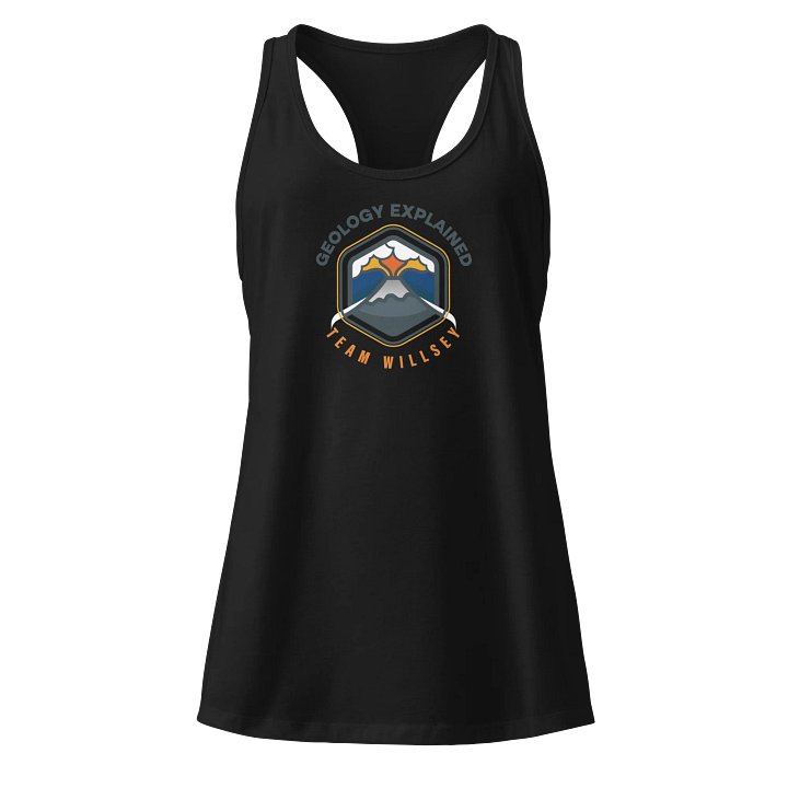 Volcanic Eruption Racerback Tank Top w/center logo product image (1)