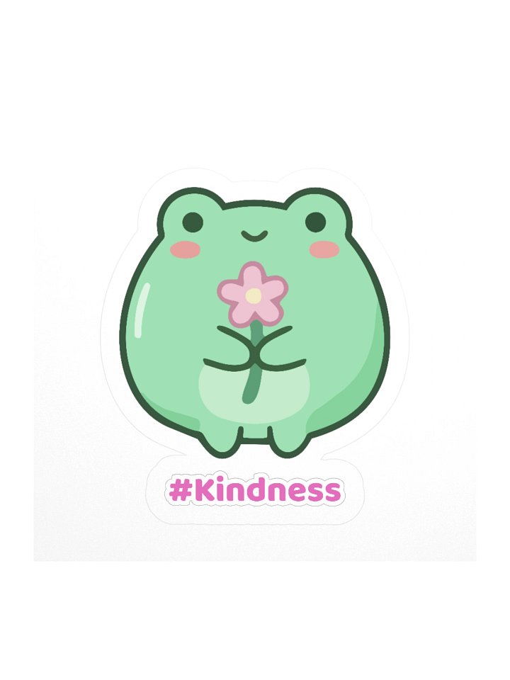 Mint Frog #Kindness Kiss-Cut Sticker product image (2)