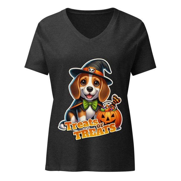 Halloween Treats Beagle - V-neck T-shirt product image (3)