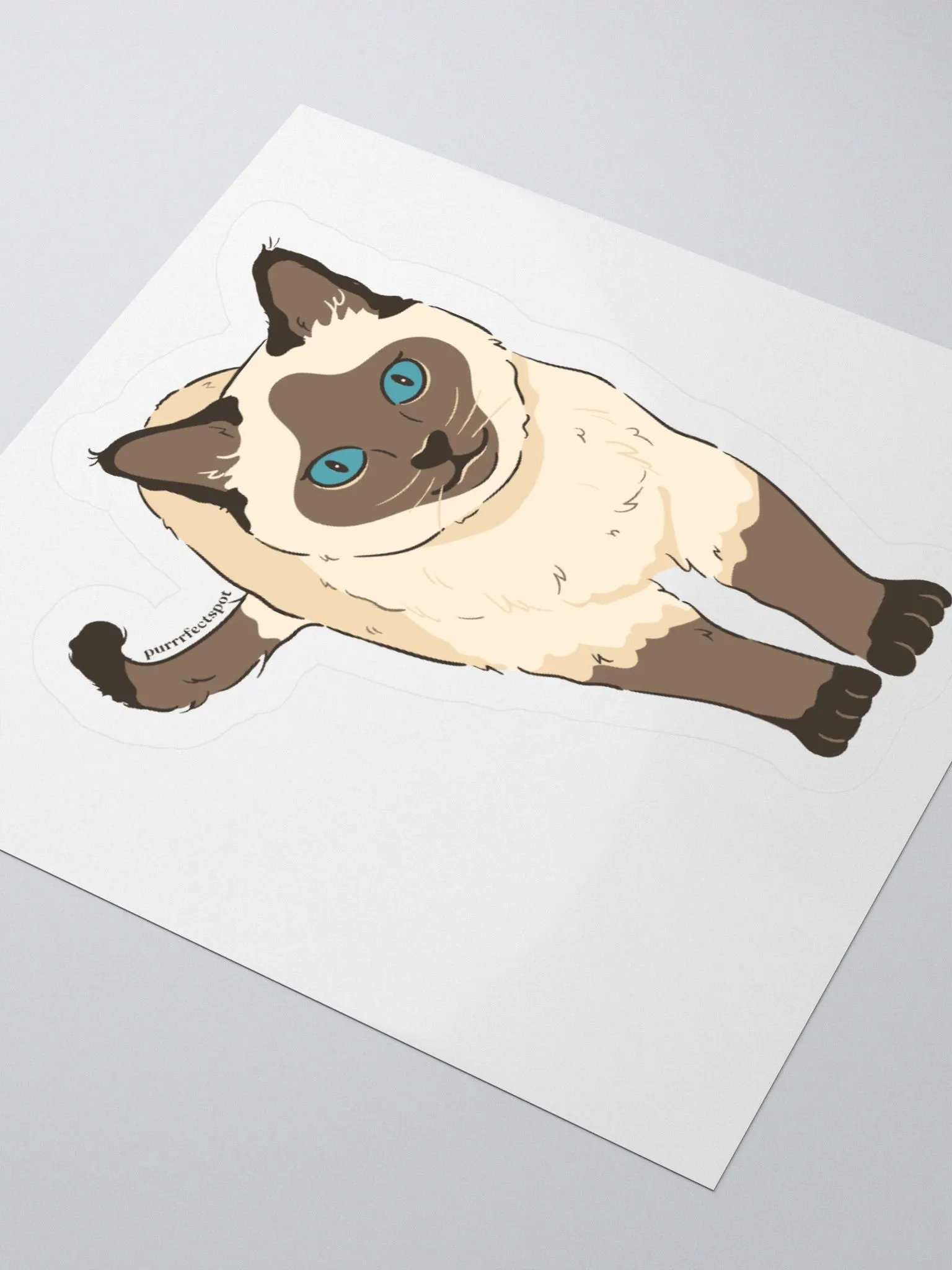 Siamese Cat Kiss Cut Stickers product image (3)